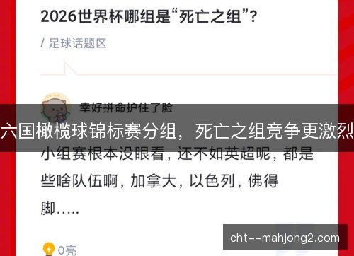 六国橄榄球锦标赛分组，死亡之组竞争更激烈